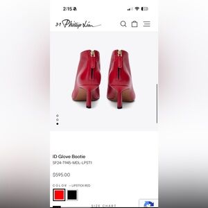 New 3.1 Phillip Lim Red Glove Booties